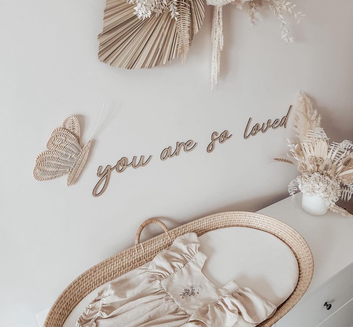 you are so loved + heart wall plaque