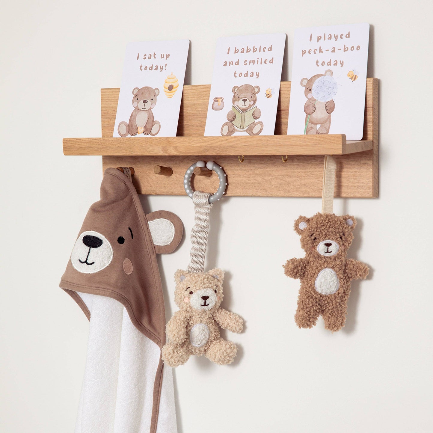 Teething Ring & Dummy Chain Gift Set - Cuddly Bear