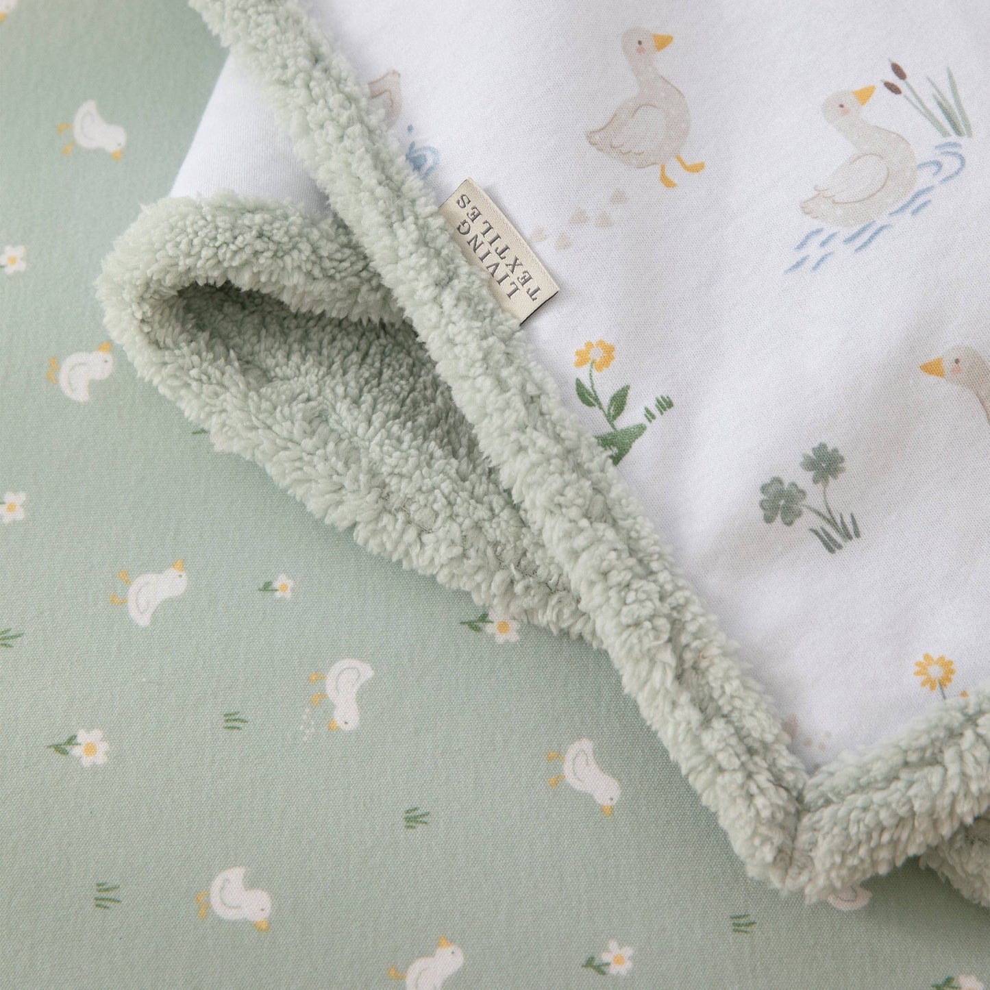 Organic Jersey Sherpa Blanket - Goosey Goosey