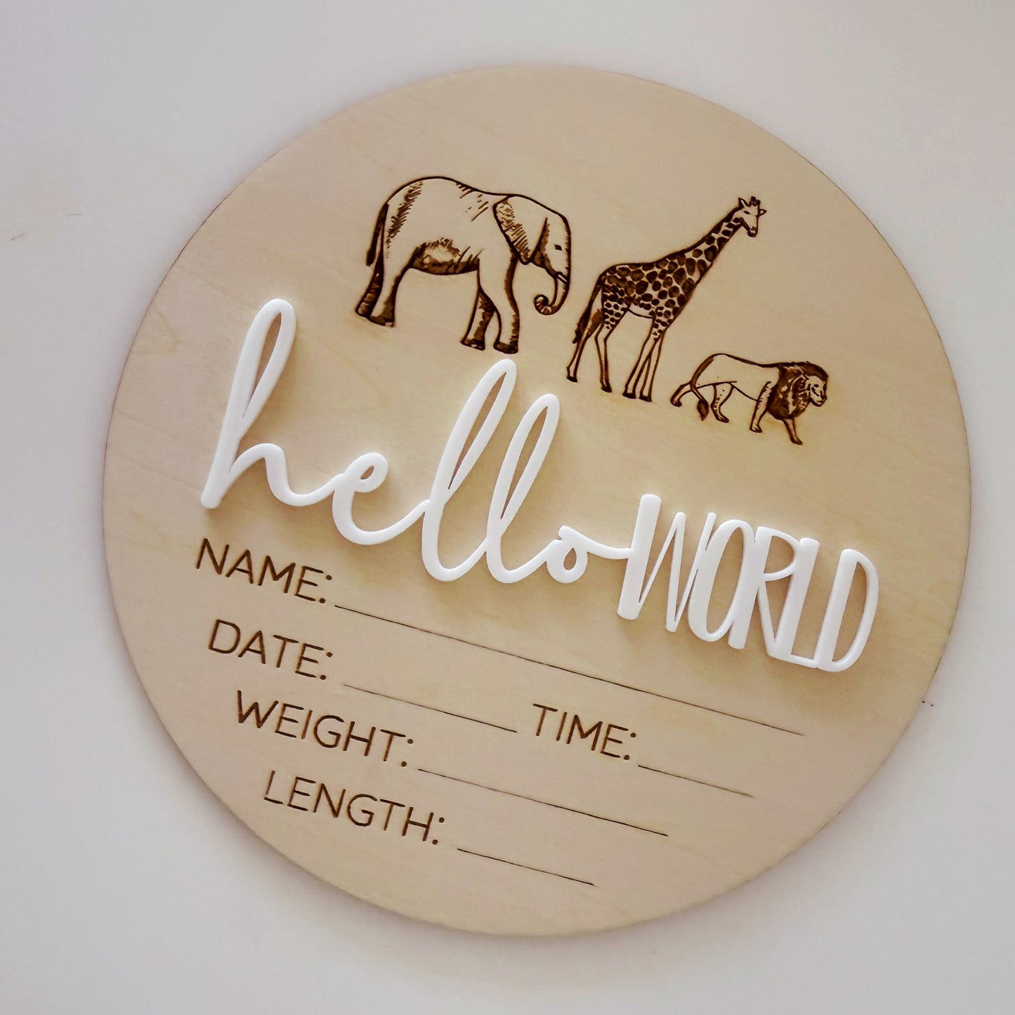 hello world safari animals