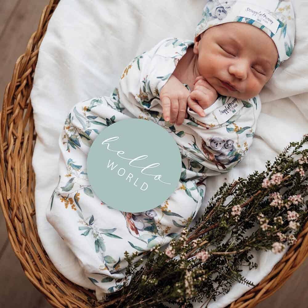 Eucalypt & Sage Reversible Milestone Cards - Timber Tinkers