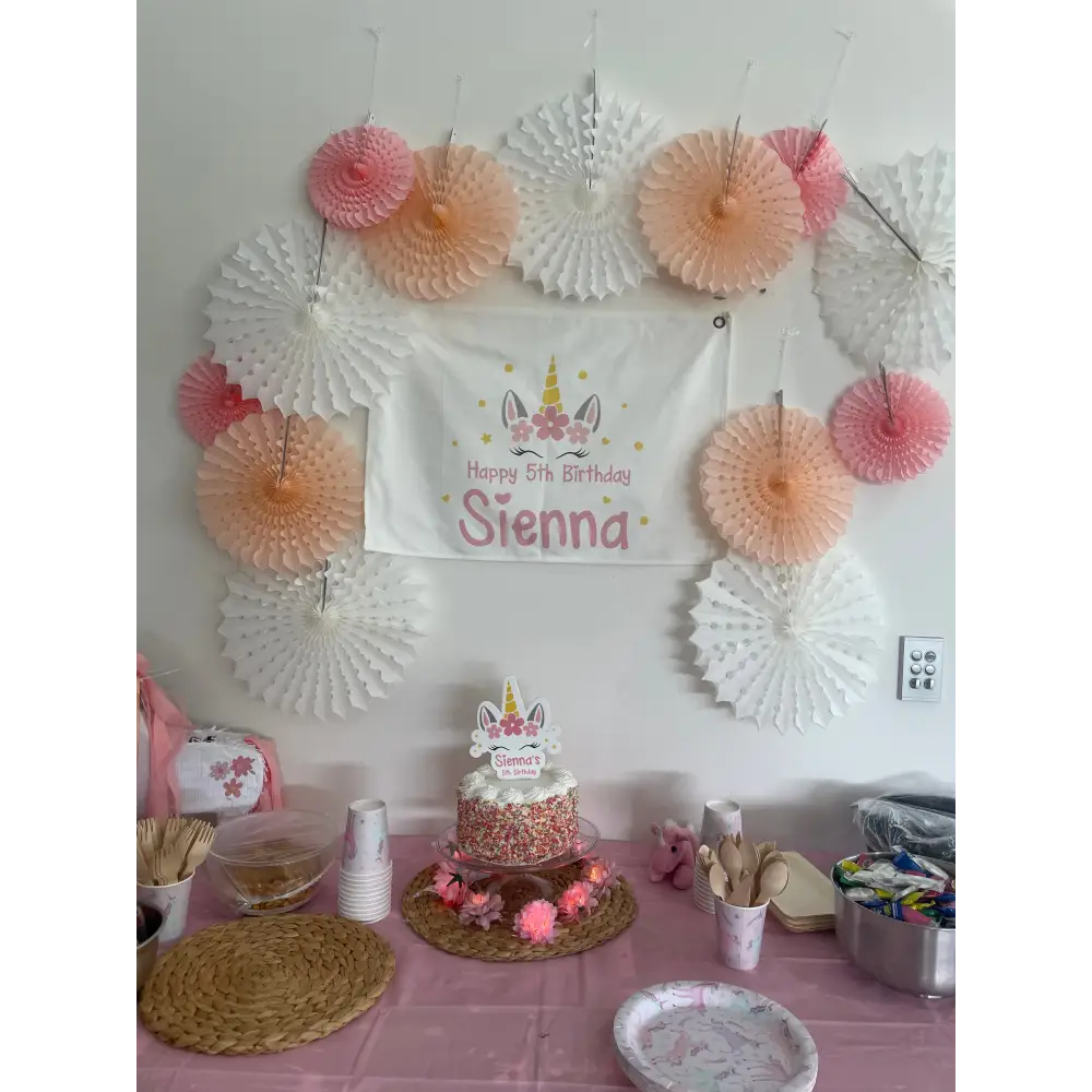 Birthday Banner - Unicorn - Timber Tinkers