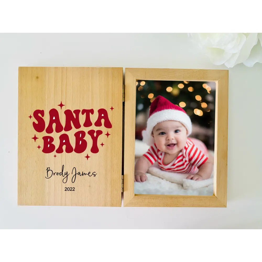 Christmas Photo Frame - Santa Baby - Timber Tinkers