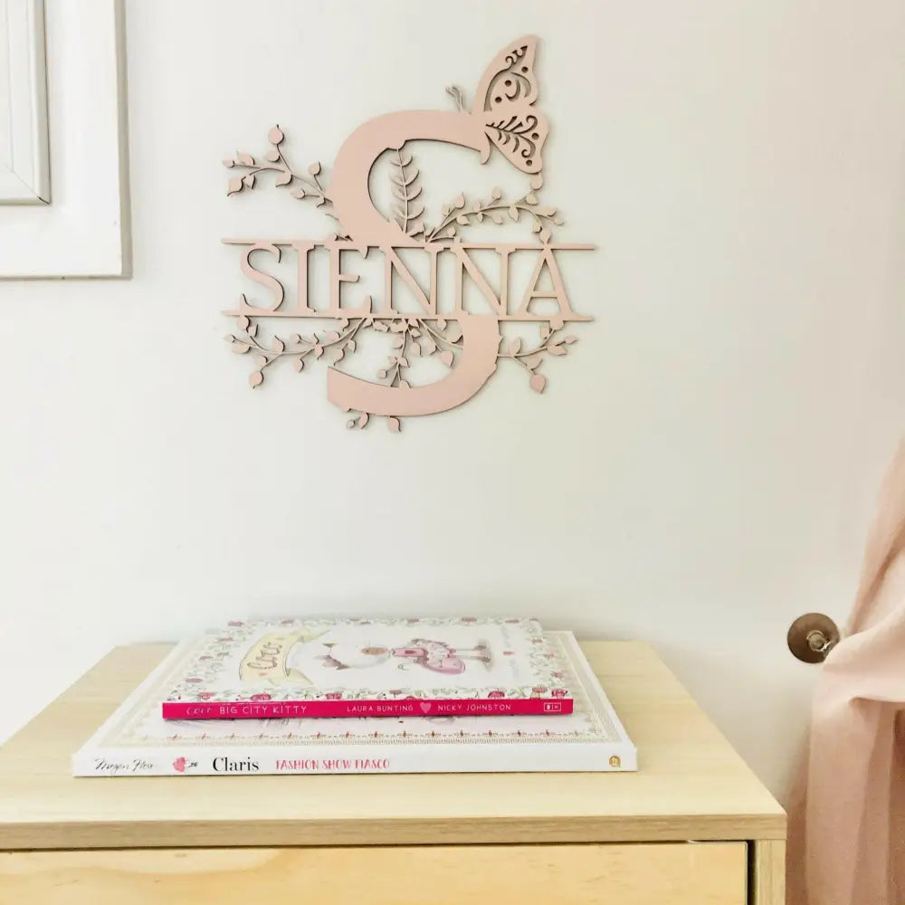 Floral Letter Name - Timber Tinkers