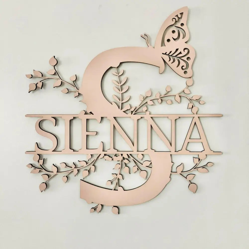 Floral Letter Name - Timber Tinkers