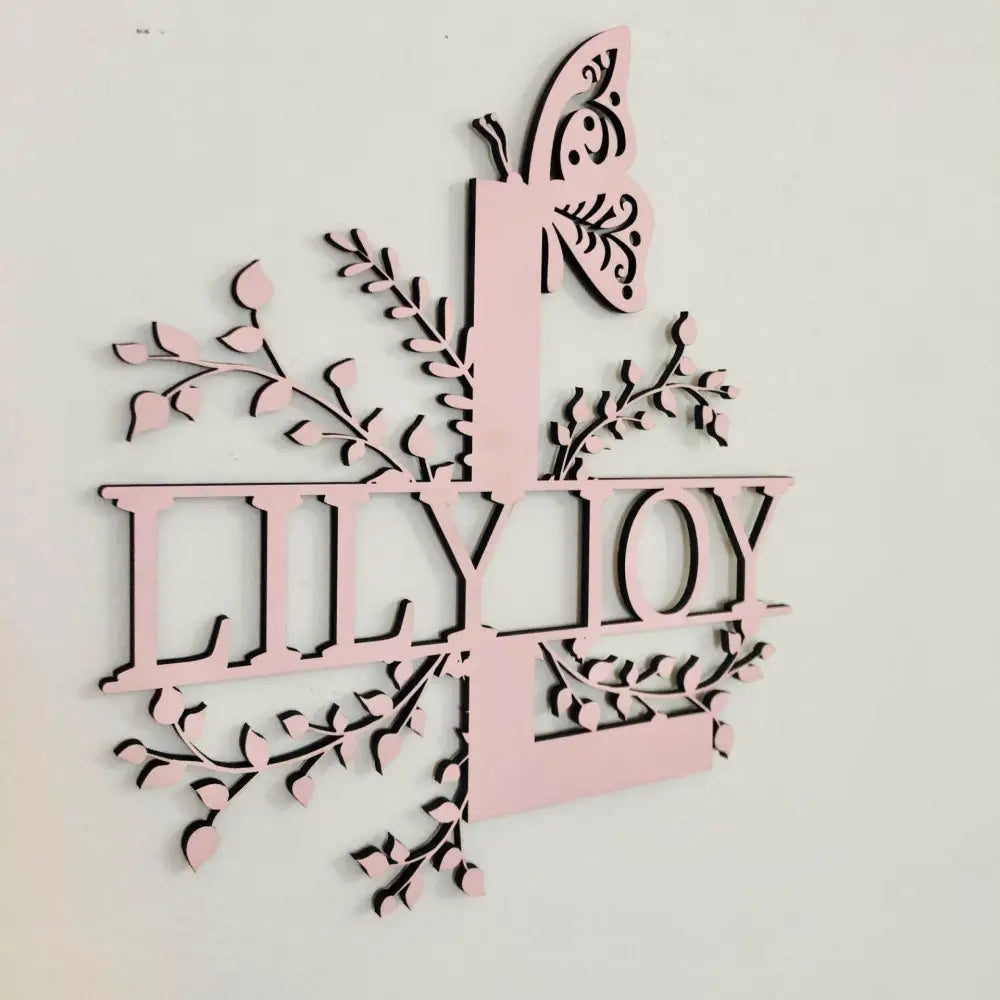 Floral Letter Name - Timber Tinkers