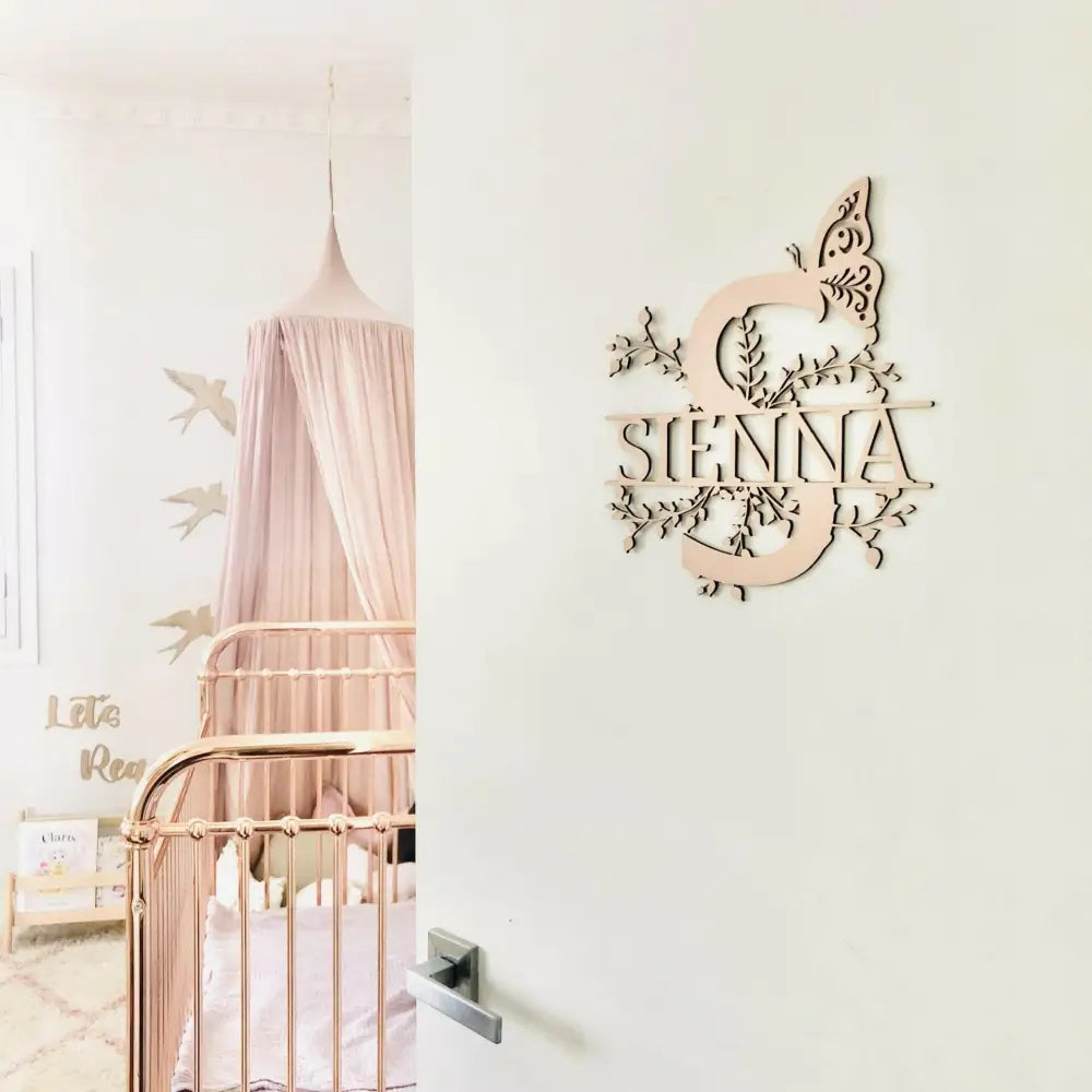 Floral Letter Name - Timber Tinkers