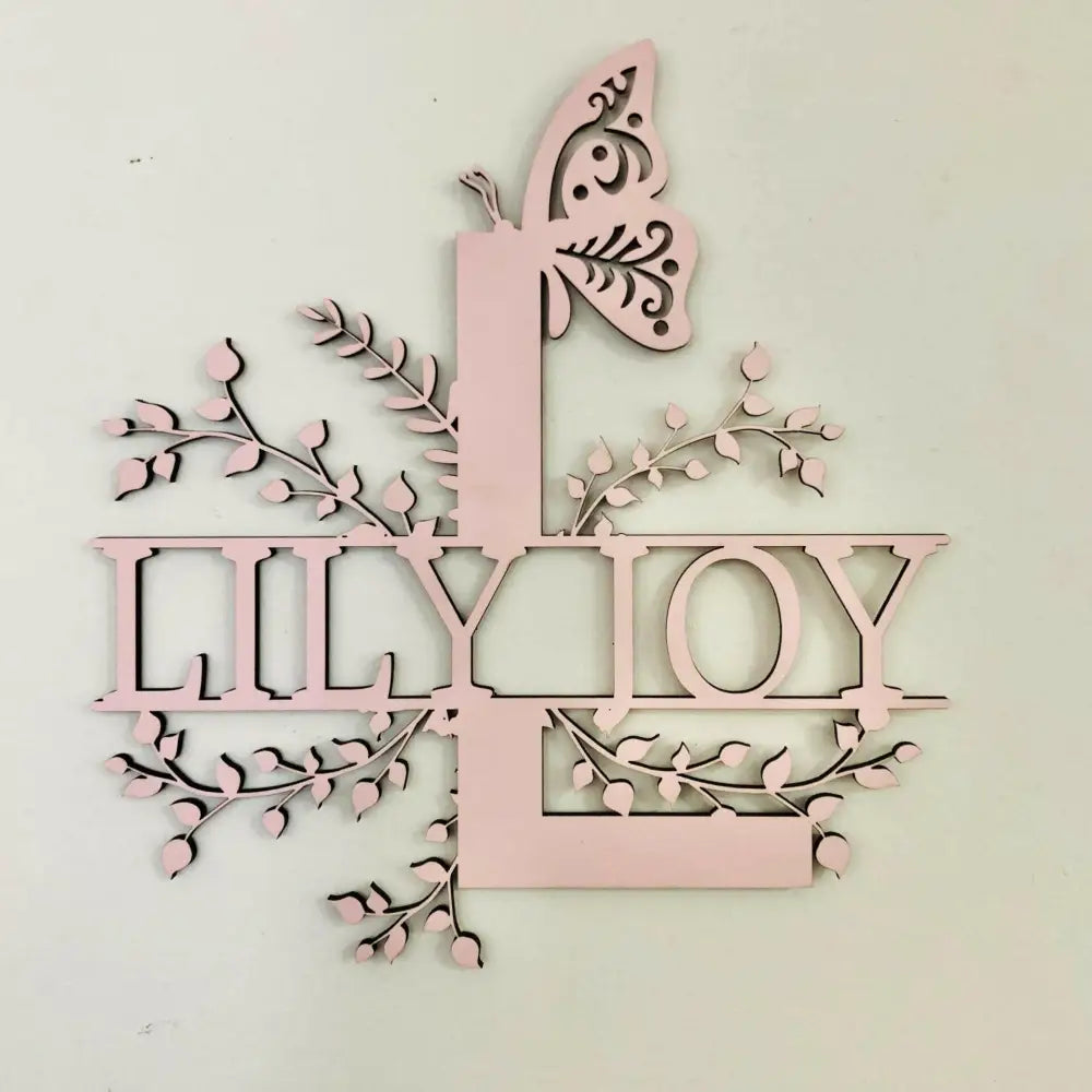 Floral Letter Name - Timber Tinkers