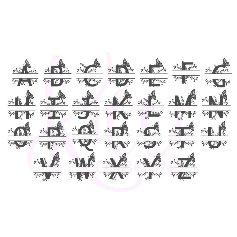 Floral Letter Name - Timber Tinkers
