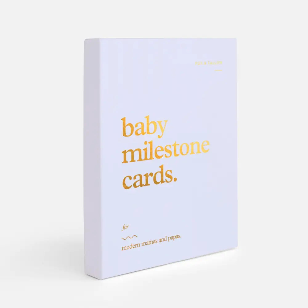 Fox & Fallow Baby Milestone Cards Blue - Timber Tinkers