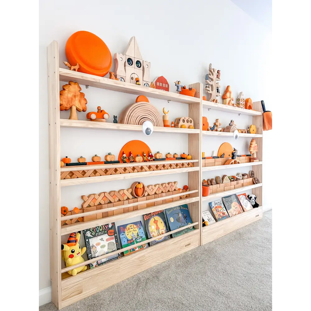 JOYKIDS Front Facing Bookshelf with 5 Tier - SolidWood - Timber Tinkers