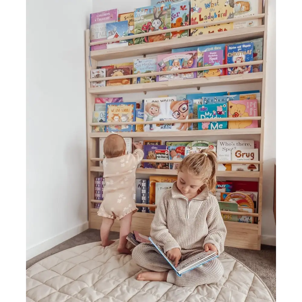 JOYKIDS Front Facing Bookshelf with 5 Tier - SolidWood - Timber Tinkers