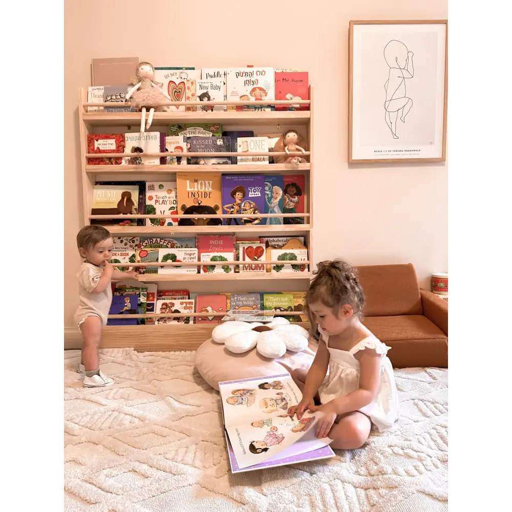 JOYKIDS Front Facing Bookshelf with 5 Tier - SolidWood - Timber Tinkers