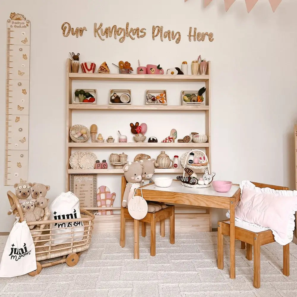 JOYKIDS Front Facing Bookshelf with 5 Tier - SolidWood - Timber Tinkers