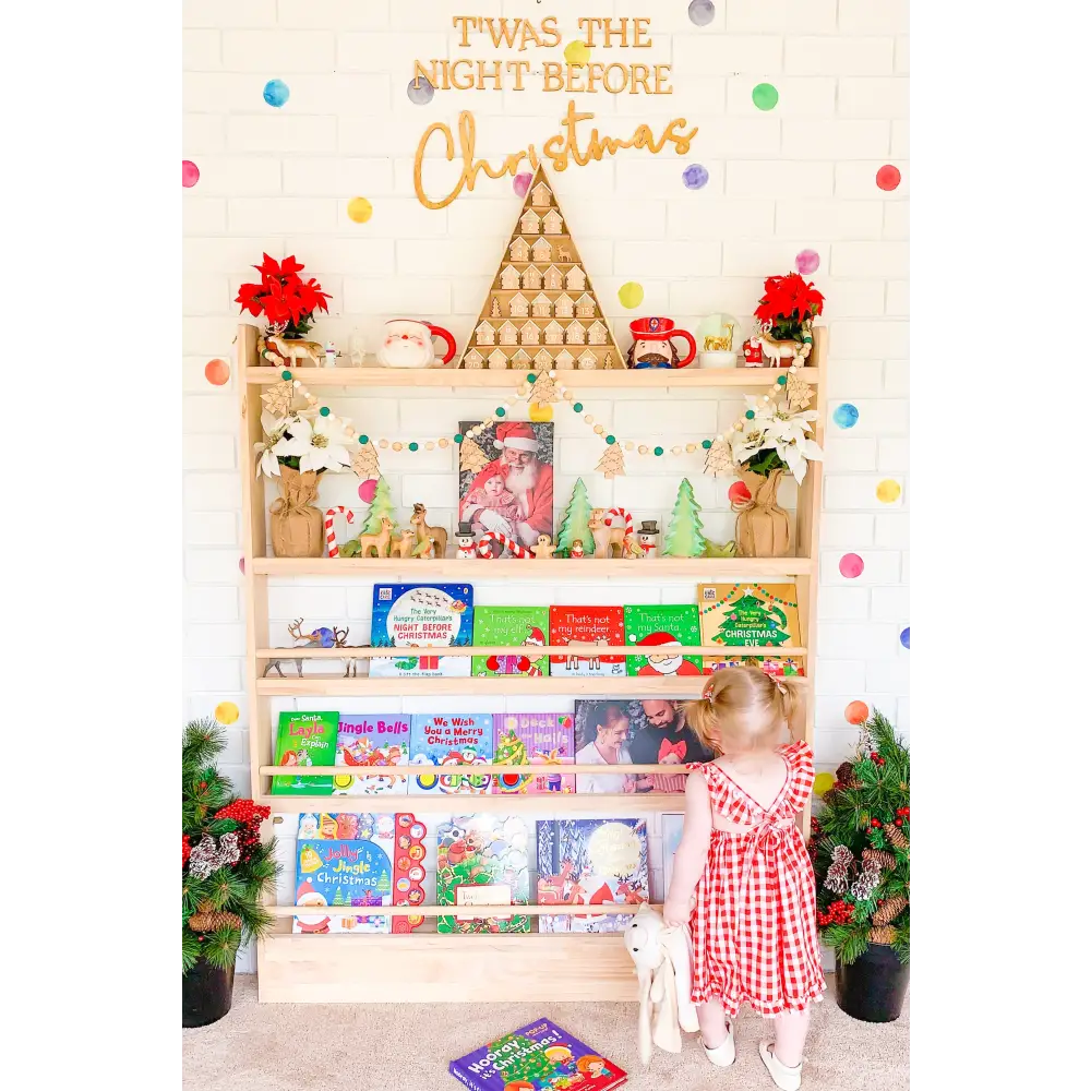 JOYKIDS Front Facing Bookshelf with 5 Tier - SolidWood - Timber Tinkers