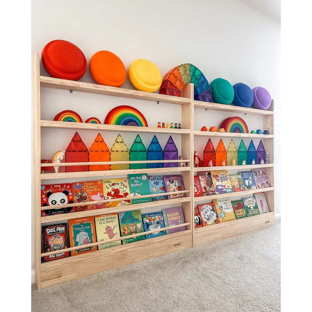 JOYKIDS Front Facing Bookshelf with 5 Tier - SolidWood - Timber Tinkers