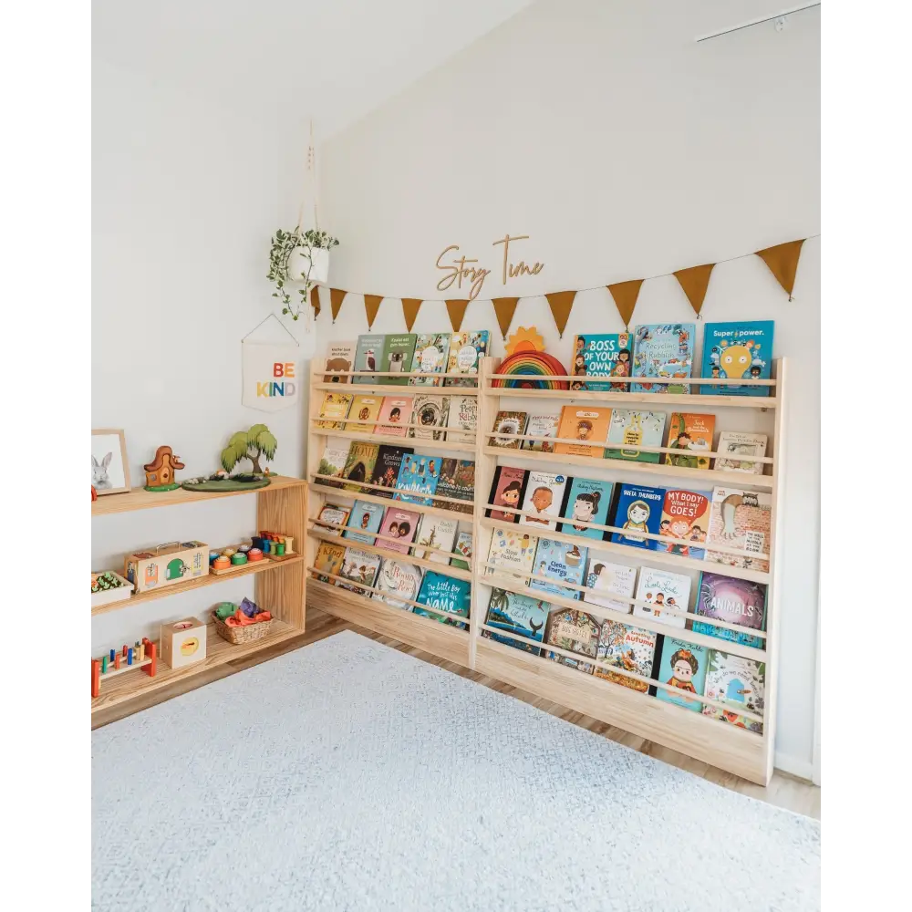 JOYKIDS Front Facing Bookshelf with 5 Tier - SolidWood - Timber Tinkers