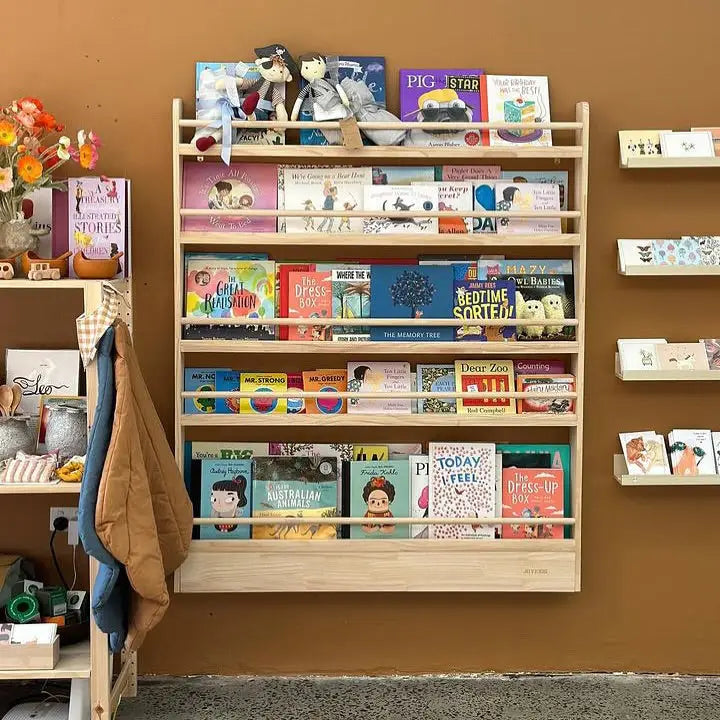 JOYKIDS Front Facing Bookshelf with 5 Tier - SolidWood - Timber Tinkers