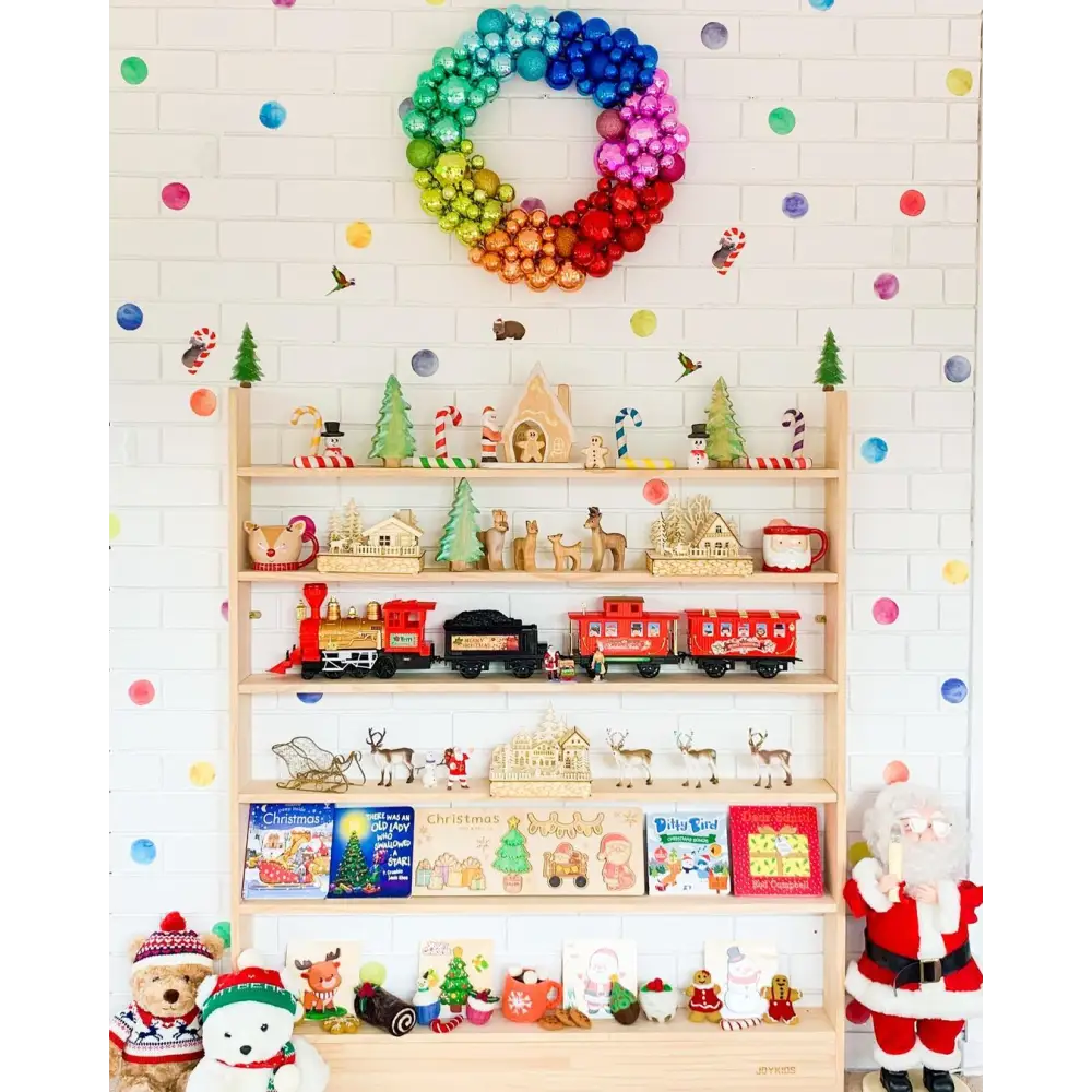 JOYKIDS Slim-Line Toy Shelf with 7-tier (Adjustable) - SolidWood - Timber Tinkers