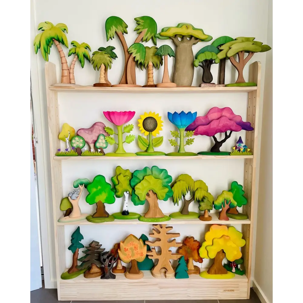 JOYKIDS Slim-Line Toy Shelf with 7-tier (Adjustable) - SolidWood - Timber Tinkers