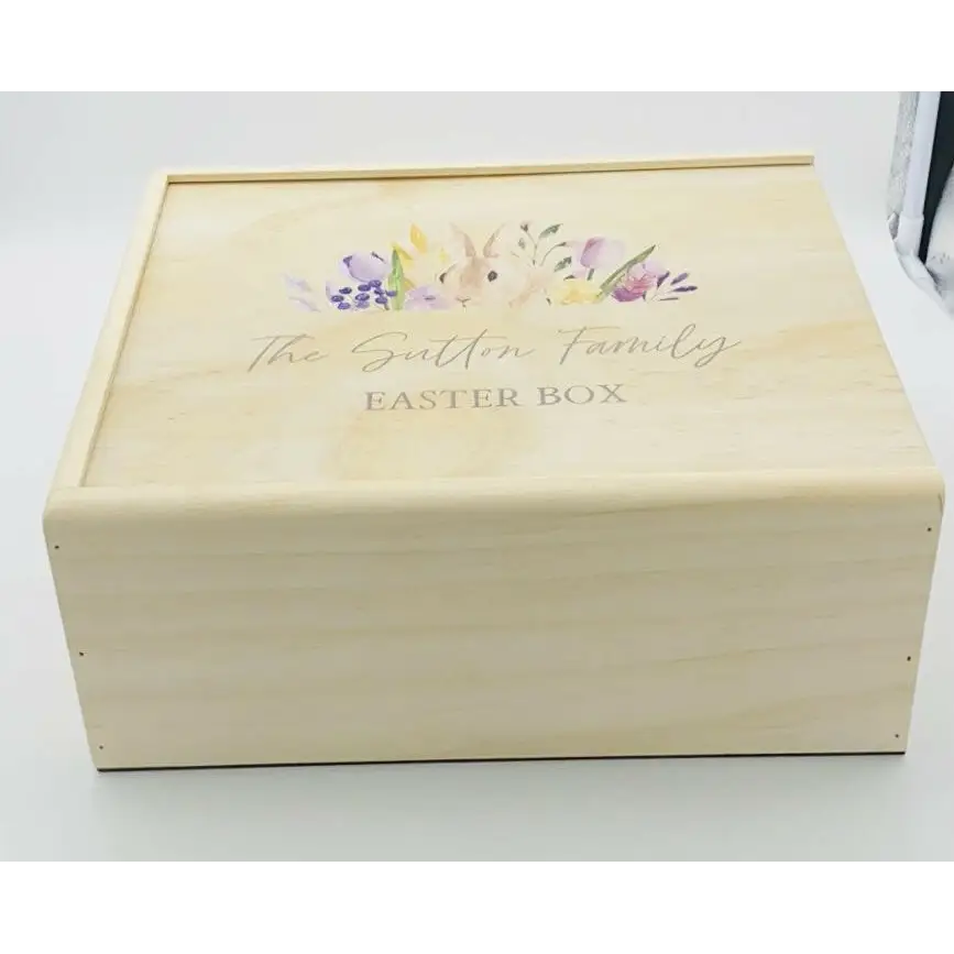 Keepsake Box - Easter Bunny Floral - Timber Tinkers