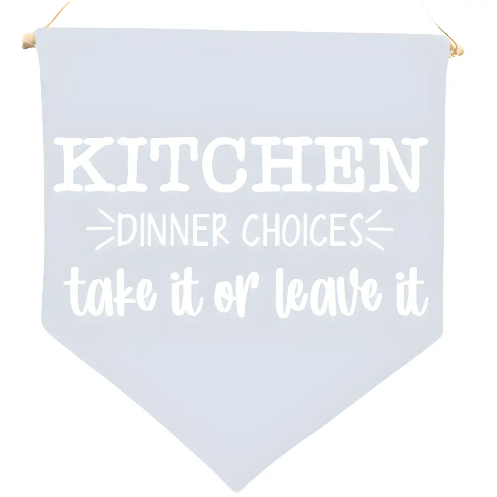 Kitchen Dinner Choice Blue Flag