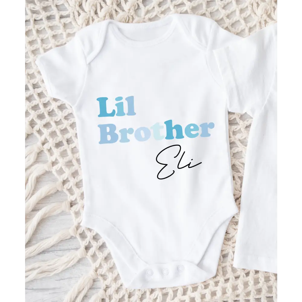 Lil Brother Onesie - Blue - Timber Tinkers