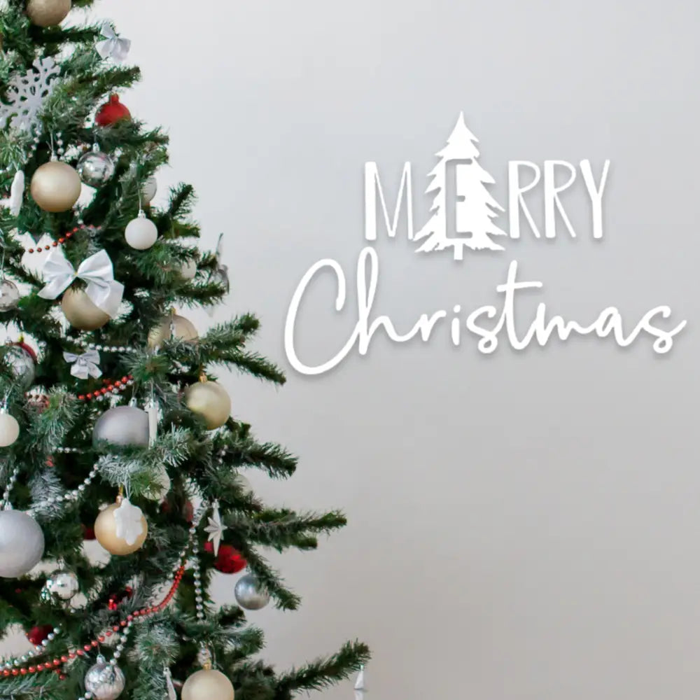 Merry Christmas Tree Script - Timber Tinkers