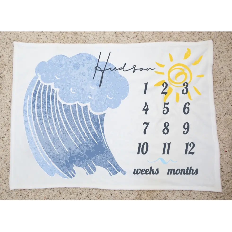 Milestone Blanket - Wave - Timber Tinkers