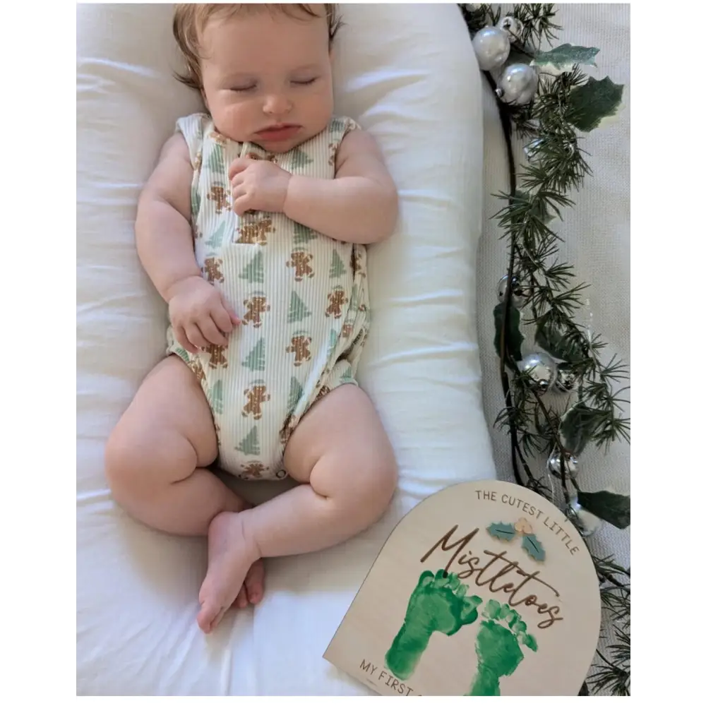 Mistletoes First Christmas Sign - Timber Tinkers
