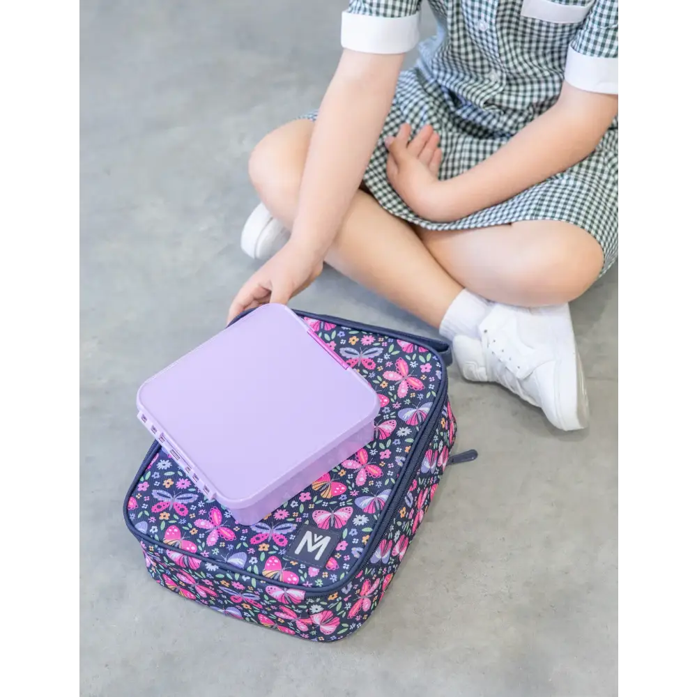 MontiiCo LARGE INSULATED LUNCH BAG - Butterflies - Timber Tinkers