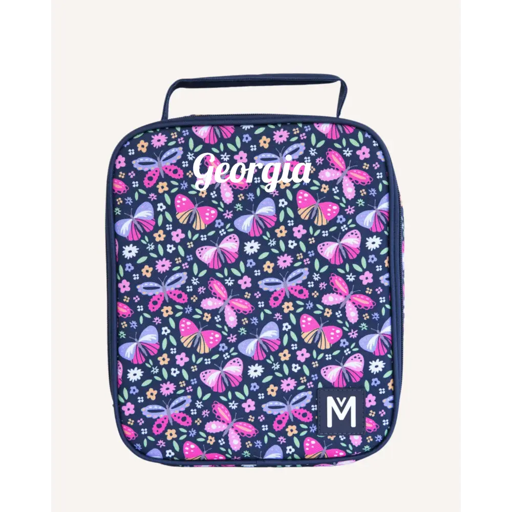 MontiiCo LARGE INSULATED LUNCH BAG - Butterflies - Timber Tinkers