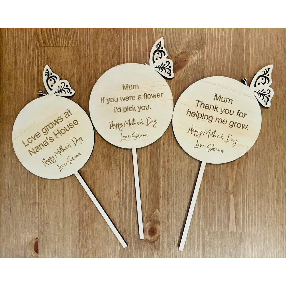 Mother's Day Thank You Sticks - Timber Tinkers
