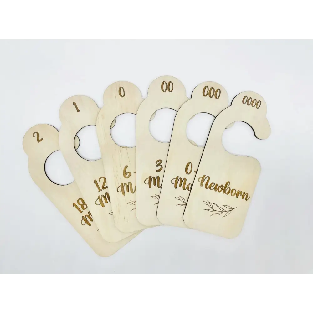 Nursery Wardrobe Dividers - Leaf - Timber Tinkers