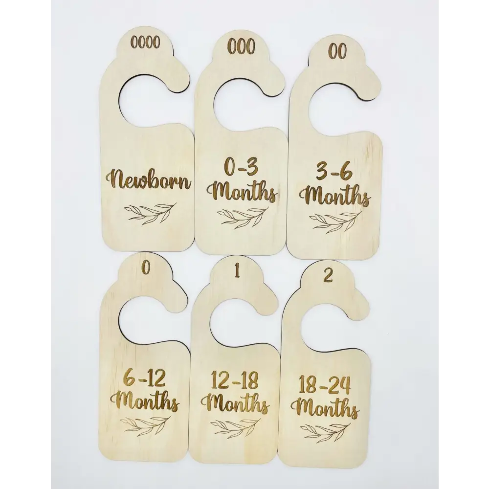 Nursery Wardrobe Dividers - Leaf - Timber Tinkers