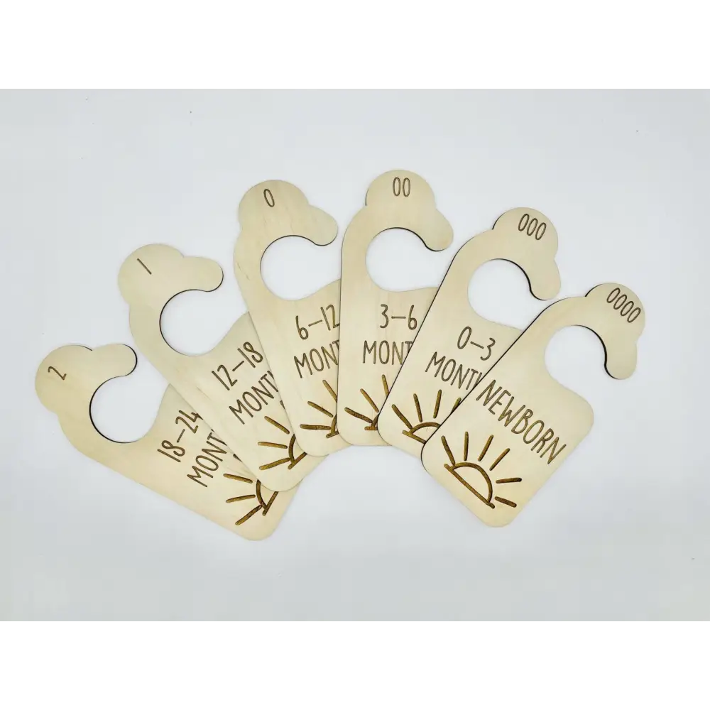 Nursery Wardrobe Dividers - Sun - Timber Tinkers