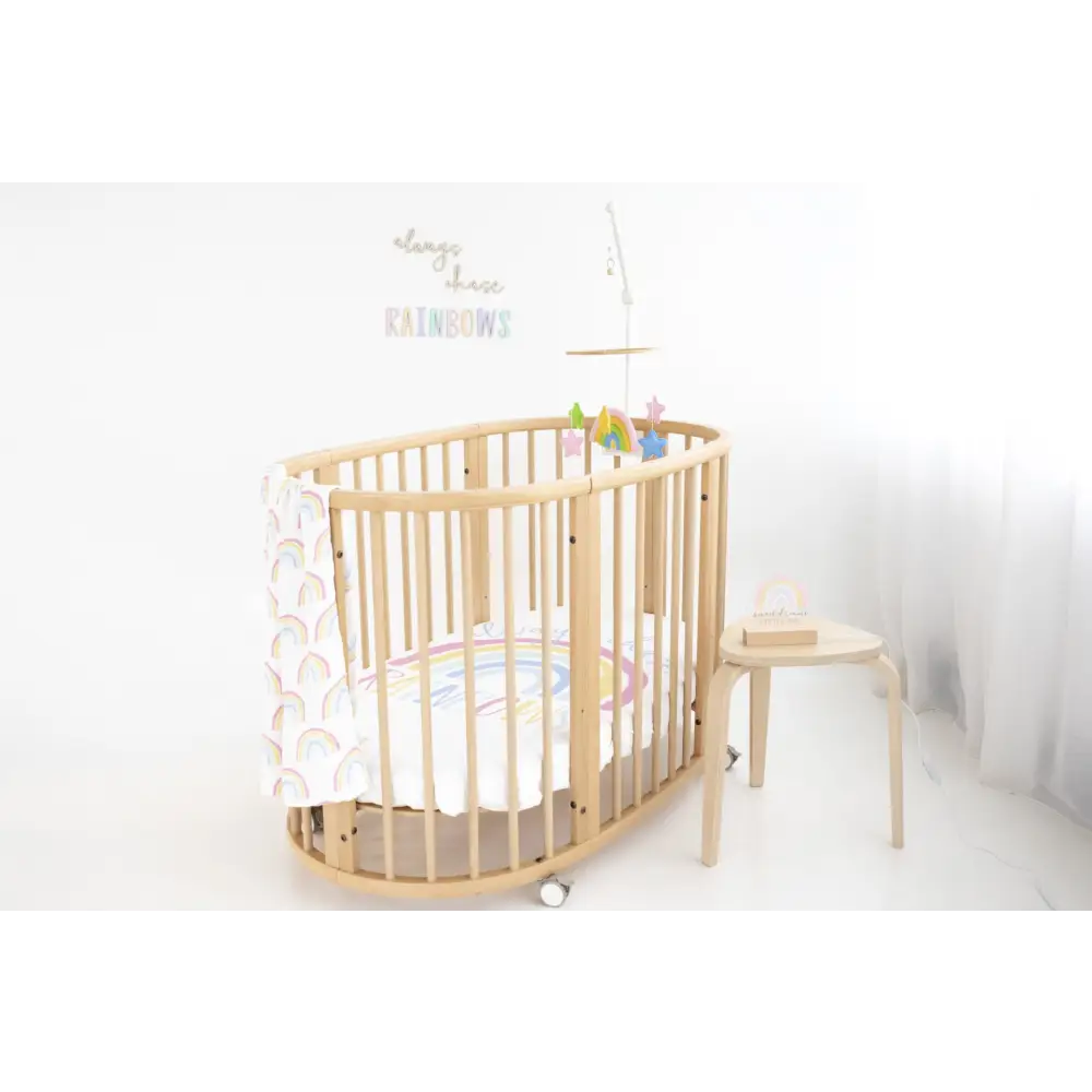 Pastel Rainbow Nursery Mobile - Timber Tinkers