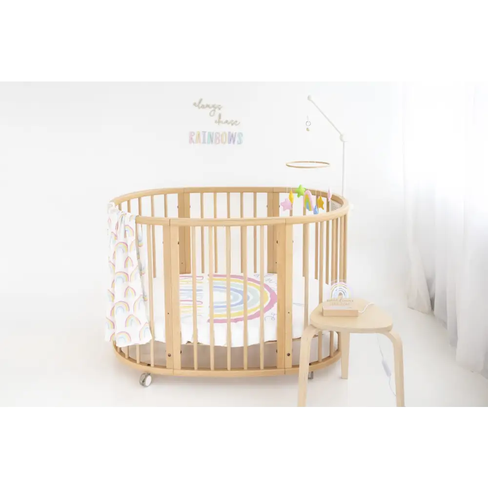 Pastel Rainbow Nursery Mobile - Timber Tinkers