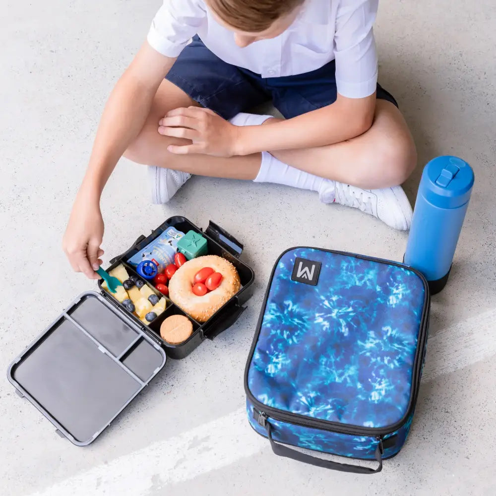 Personalised Black Lunch Box - Tractor - Timber Tinkers