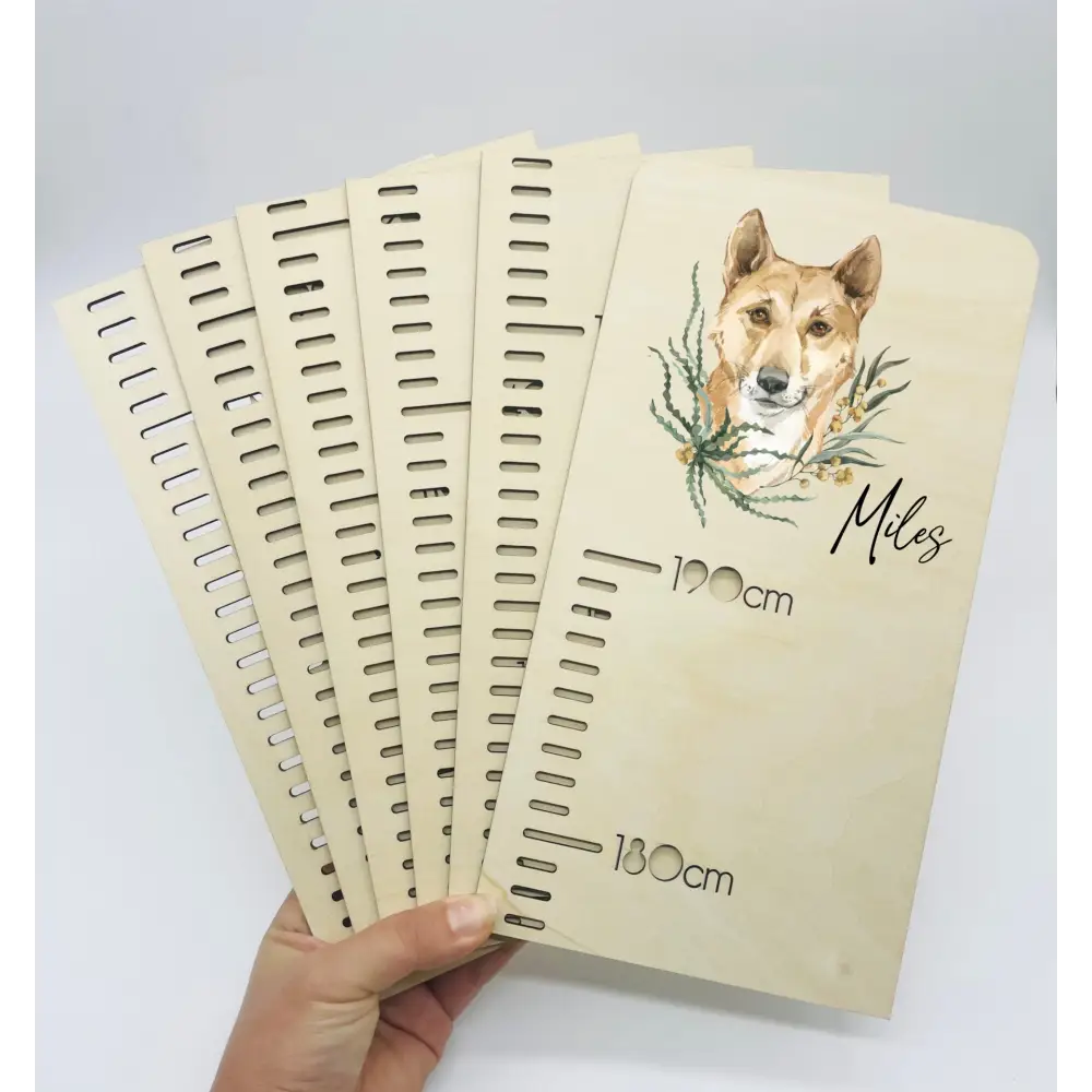 Personalised Growth Chart - Dingo - Timber Tinkers