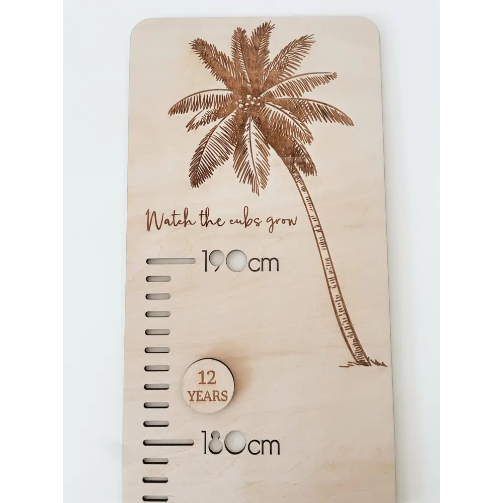 Personalised Growth Chart - Mountains - Timber Tinkers
