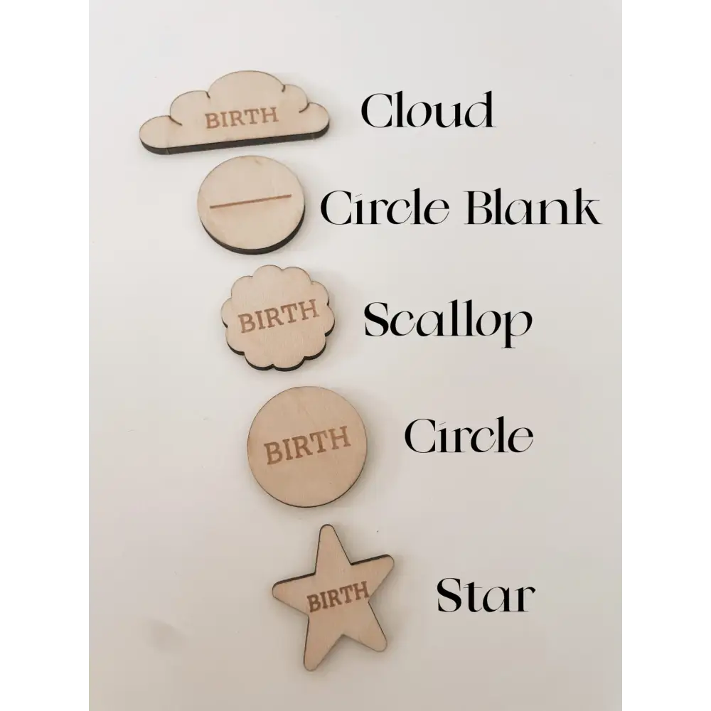 Personalised Growth Chart - Mountains - Timber Tinkers