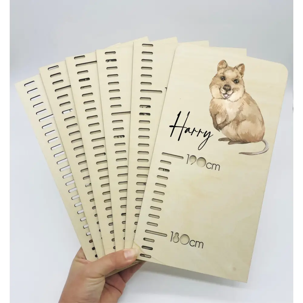 Personalised Growth Chart - Quokka - Timber Tinkers