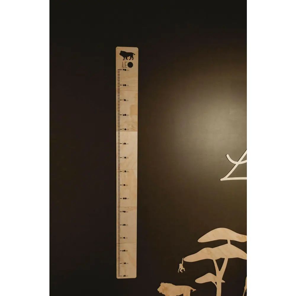Personalised Growth Chart - Safari - Timber Tinkers