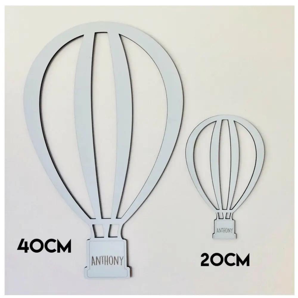 Personalised Hot Air Balloon Wall Decal - Timber Tinkers