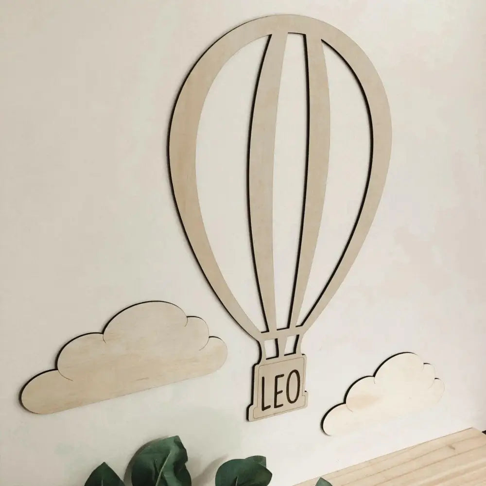 Personalised Hot Air Balloon Wall Decal - Timber Tinkers