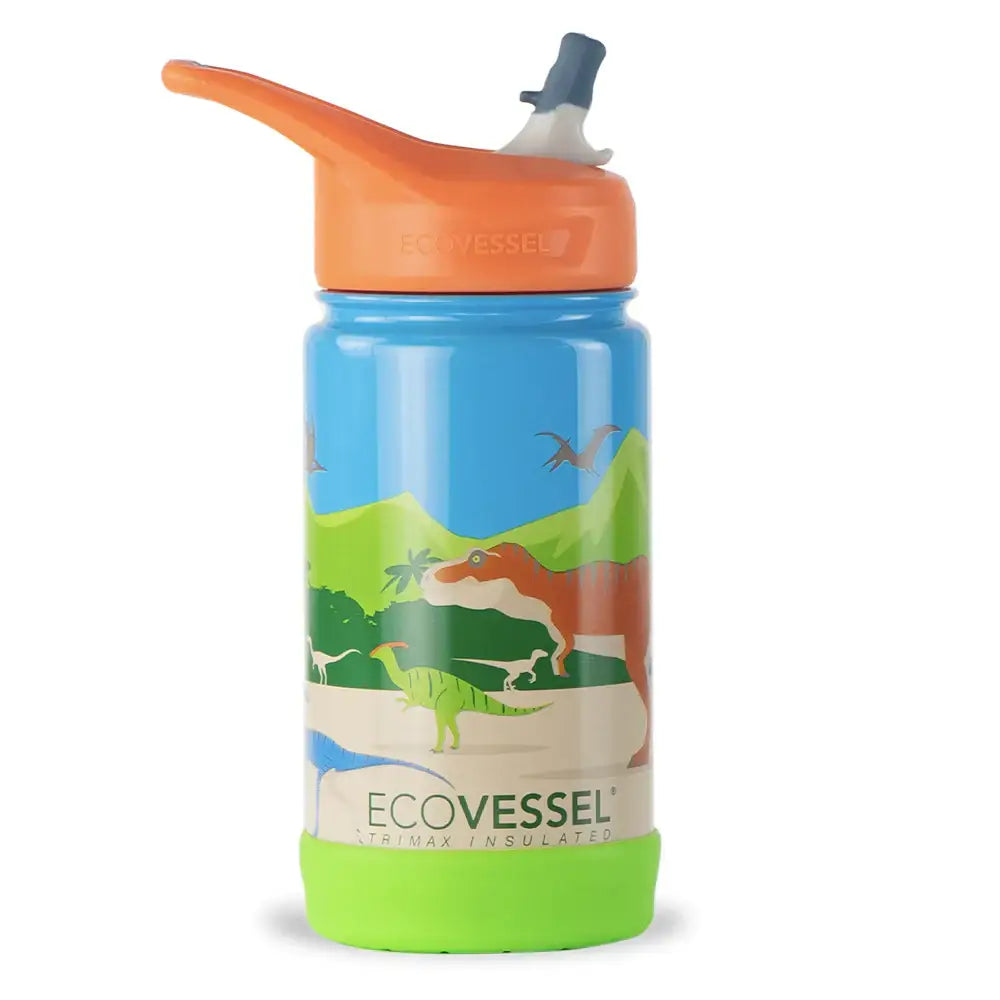 Personalised Kids Insulated Drink Bottle - Dinosaur - Timber Tinkers