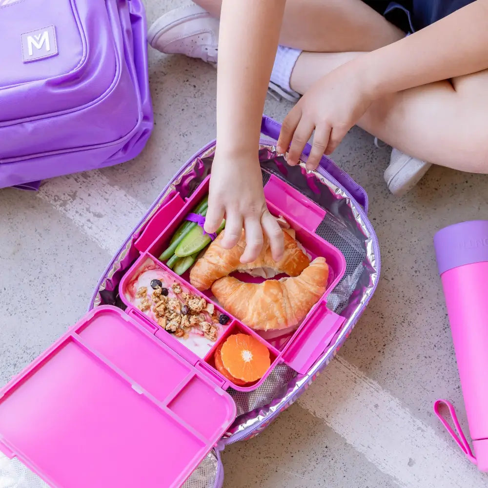 Personalised Magenta Lunch Box - Ballerina - Timber Tinkers