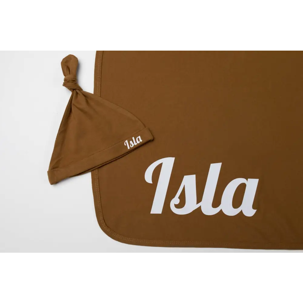 Personalised Swaddle Set - Multiple Colours - Timber Tinkers