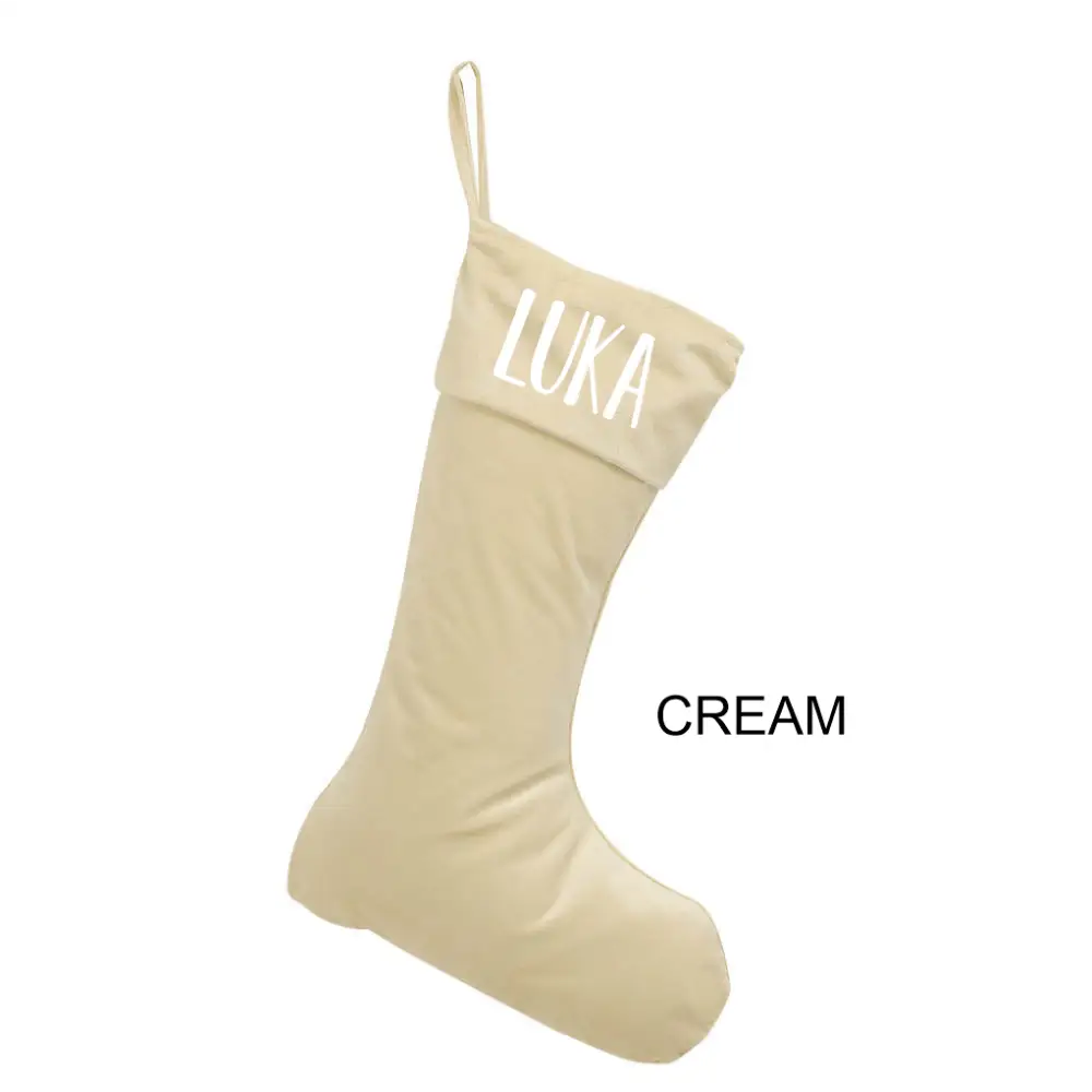 Personalised Velvet Stockings - Black - Timber Tinkers